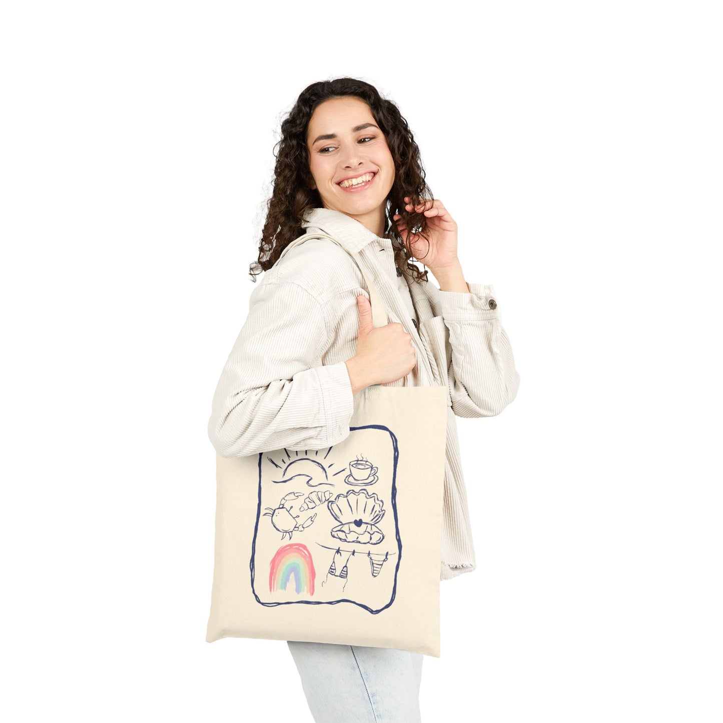 Rainbow Beach inspired Tote Bag