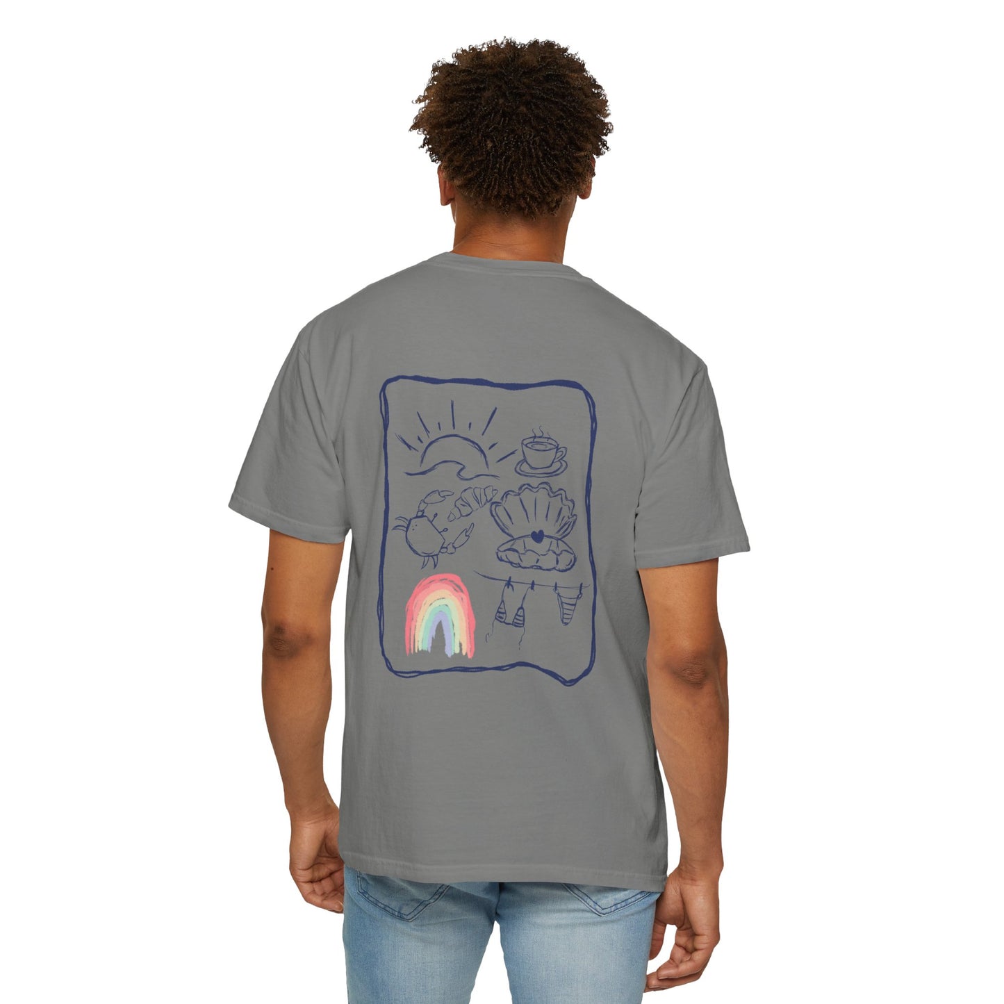 Rainbow Beach T-shirt Sketch Design