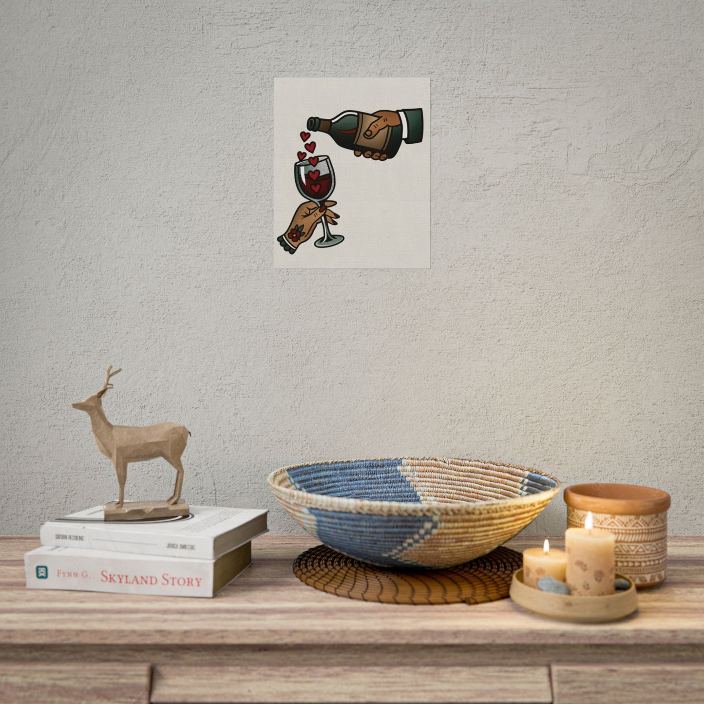 Art Print Poster - Hearts & Cheers