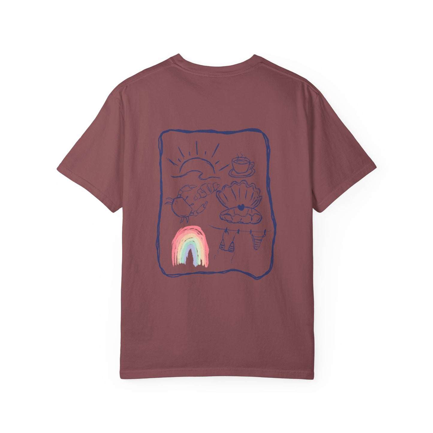 Rainbow Beach T-shirt Sketch Design