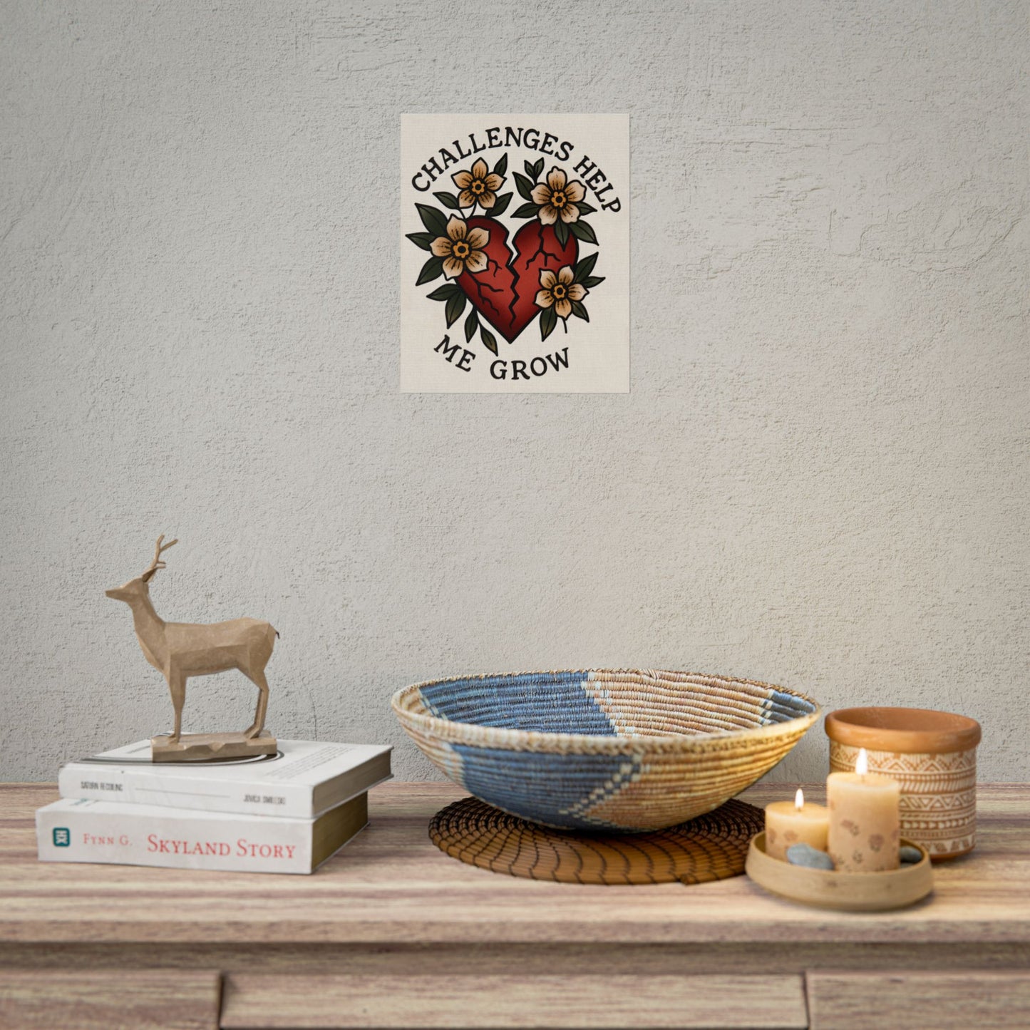 Art Print Challenges Help Me Grow Rolled Poster