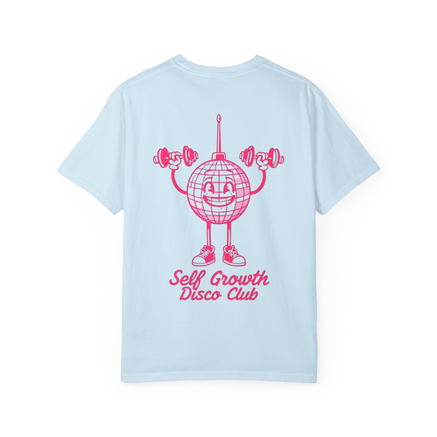 Self Growth Disco Club Unisex Garment-Dyed T-Shirt - Fun Fitness Vibe