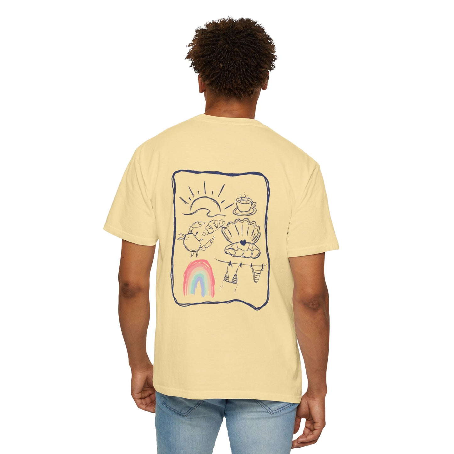 Rainbow Beach T-shirt Sketch Design