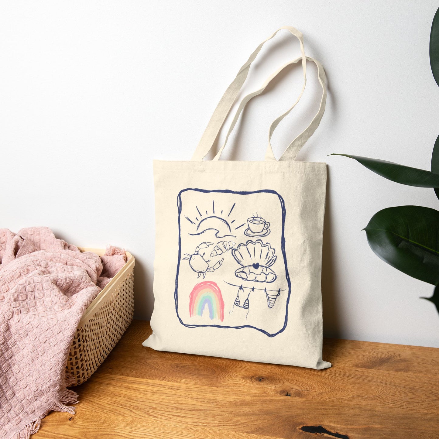 Rainbow Beach inspired Tote Bag