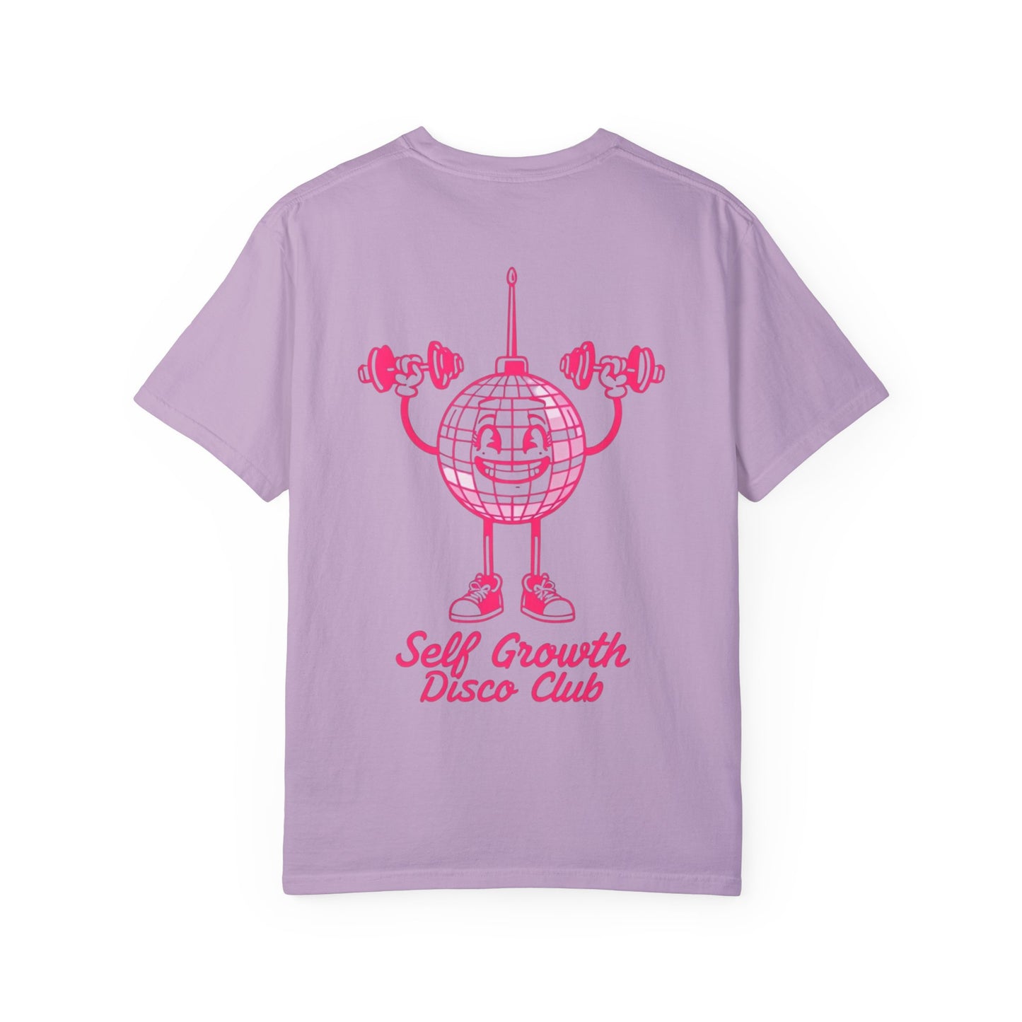 Self Growth Disco Club Unisex Garment-Dyed T-Shirt - Fun Fitness Vibe