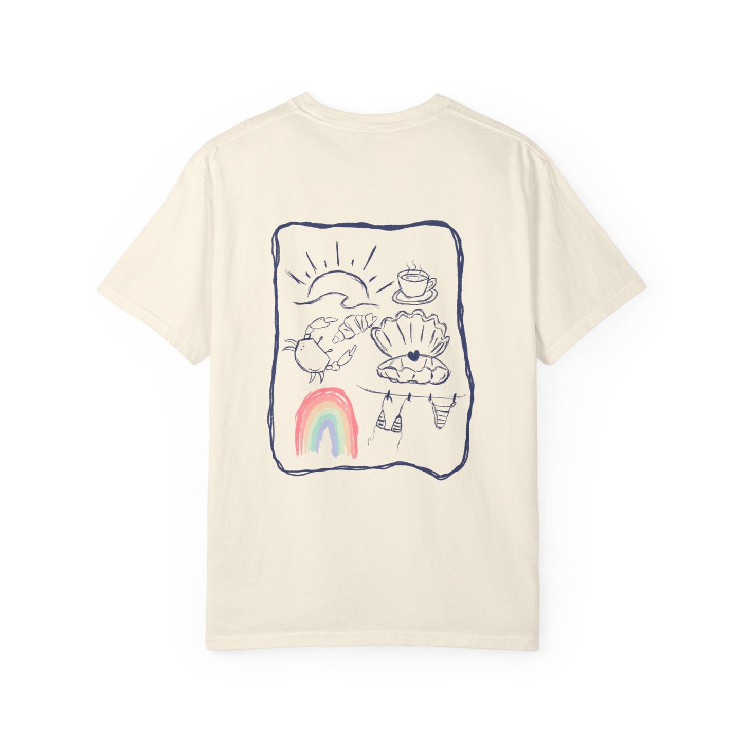 Rainbow Beach T-shirt Sketch Design
