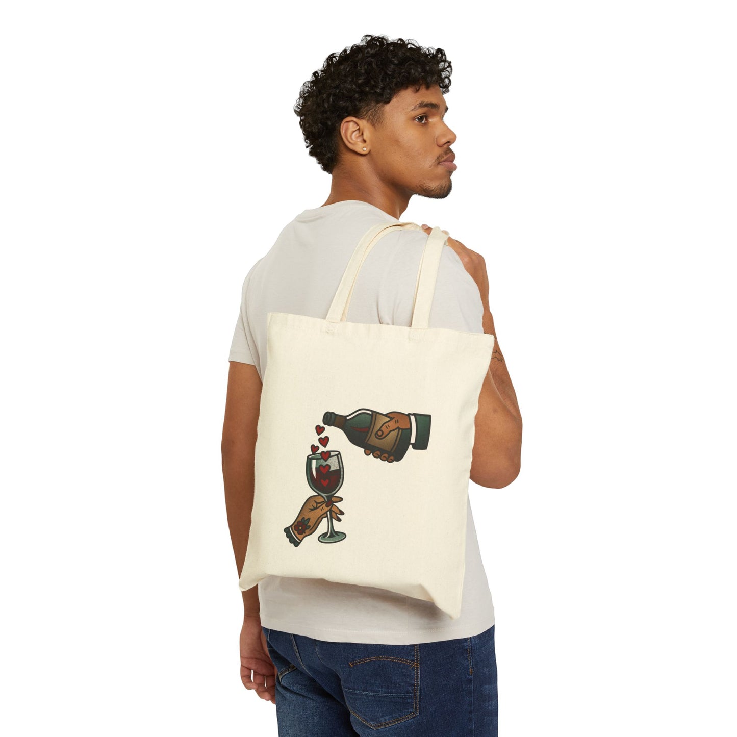 Hearts and cheers Tote Bag