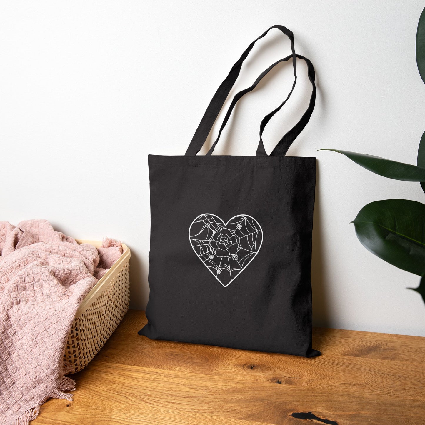Heart Web Tote Bag