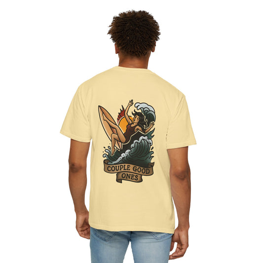 Surf Vibes T-shirt with 'Couple Good Ones' Graphic