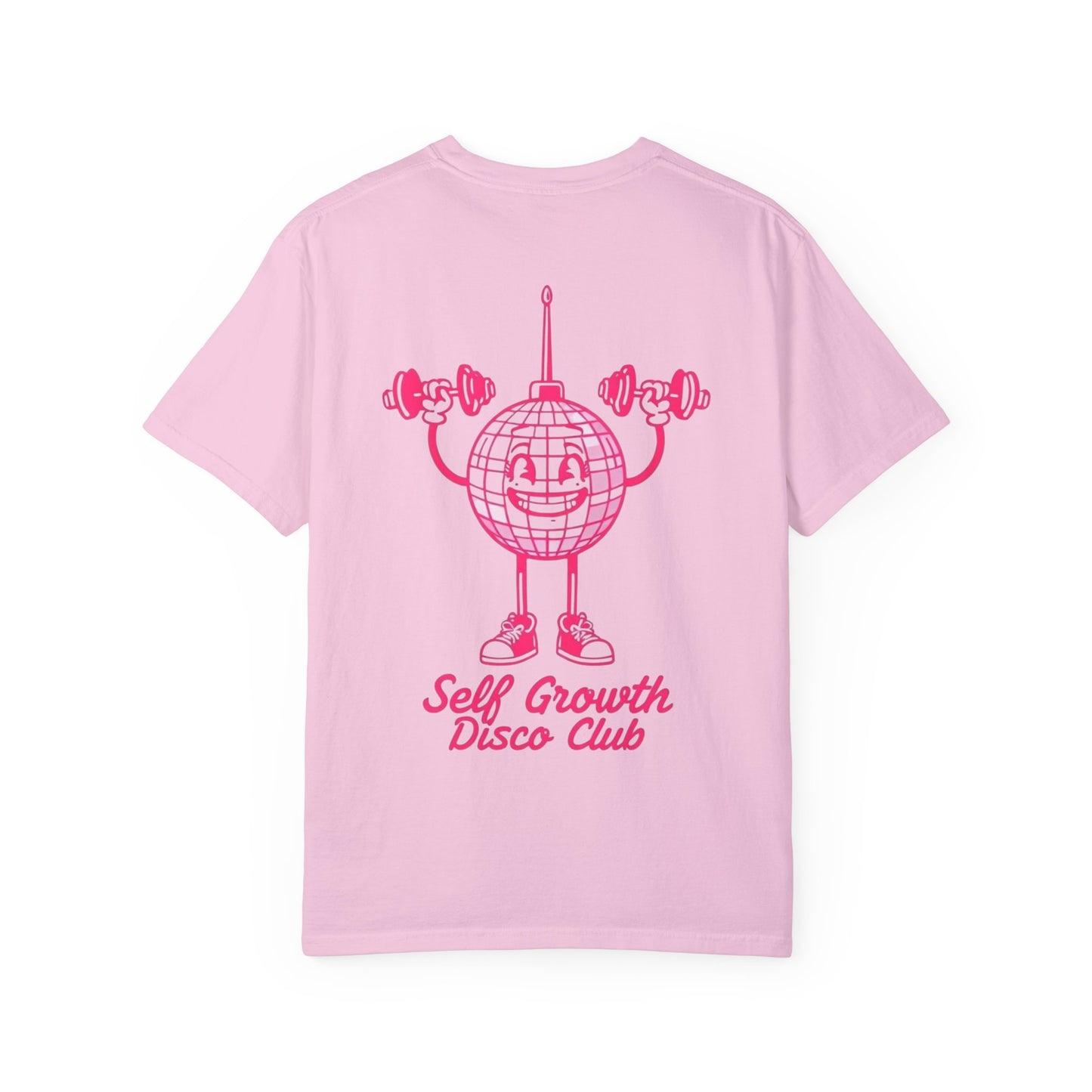 Self Growth Disco Club Unisex Garment-Dyed T-Shirt - Fun Fitness Vibe