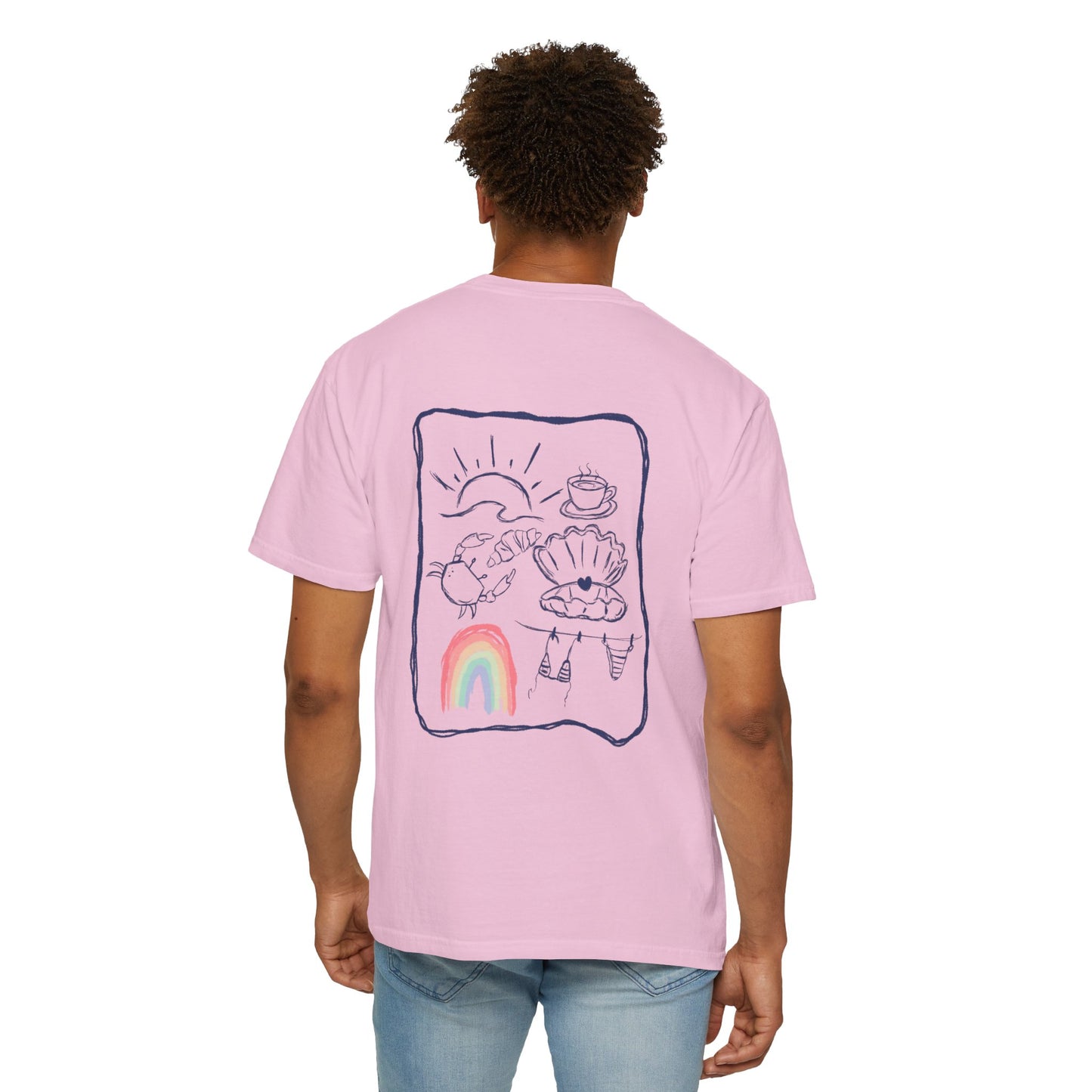 Rainbow Beach T-shirt Sketch Design
