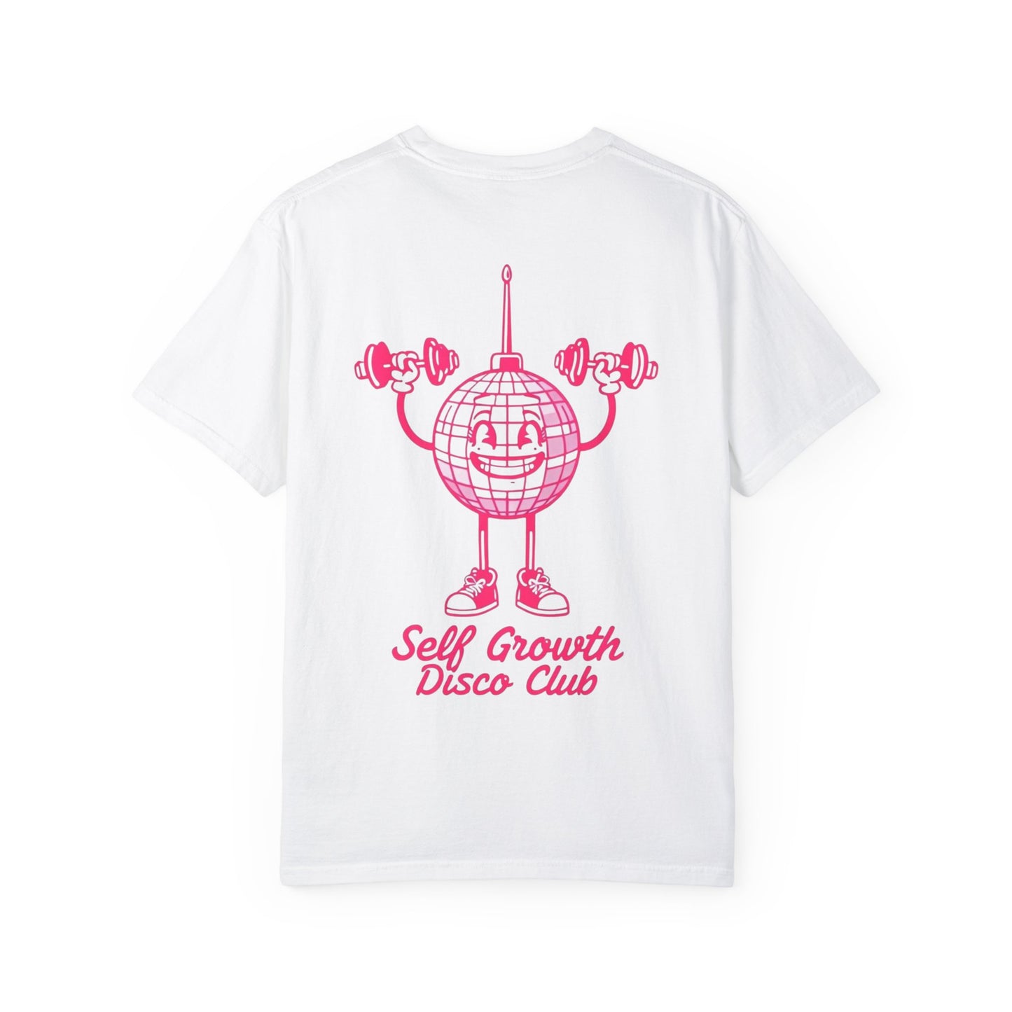 Self Growth Disco Club Unisex Garment-Dyed T-Shirt - Fun Fitness Vibe
