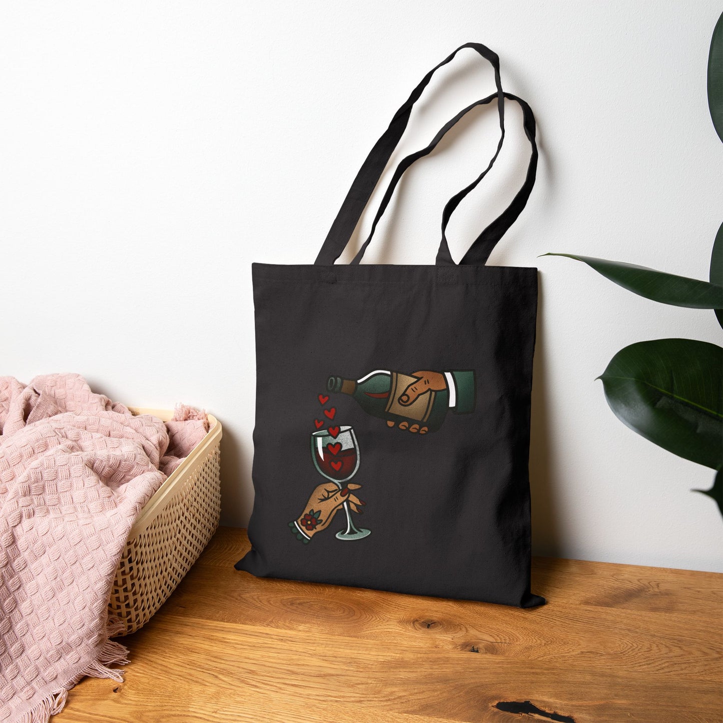 Hearts and cheers Tote Bag