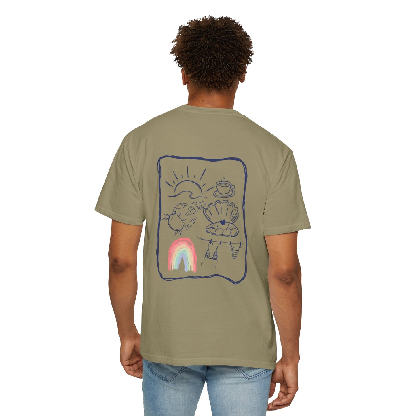 Rainbow Beach T-shirt Sketch Design