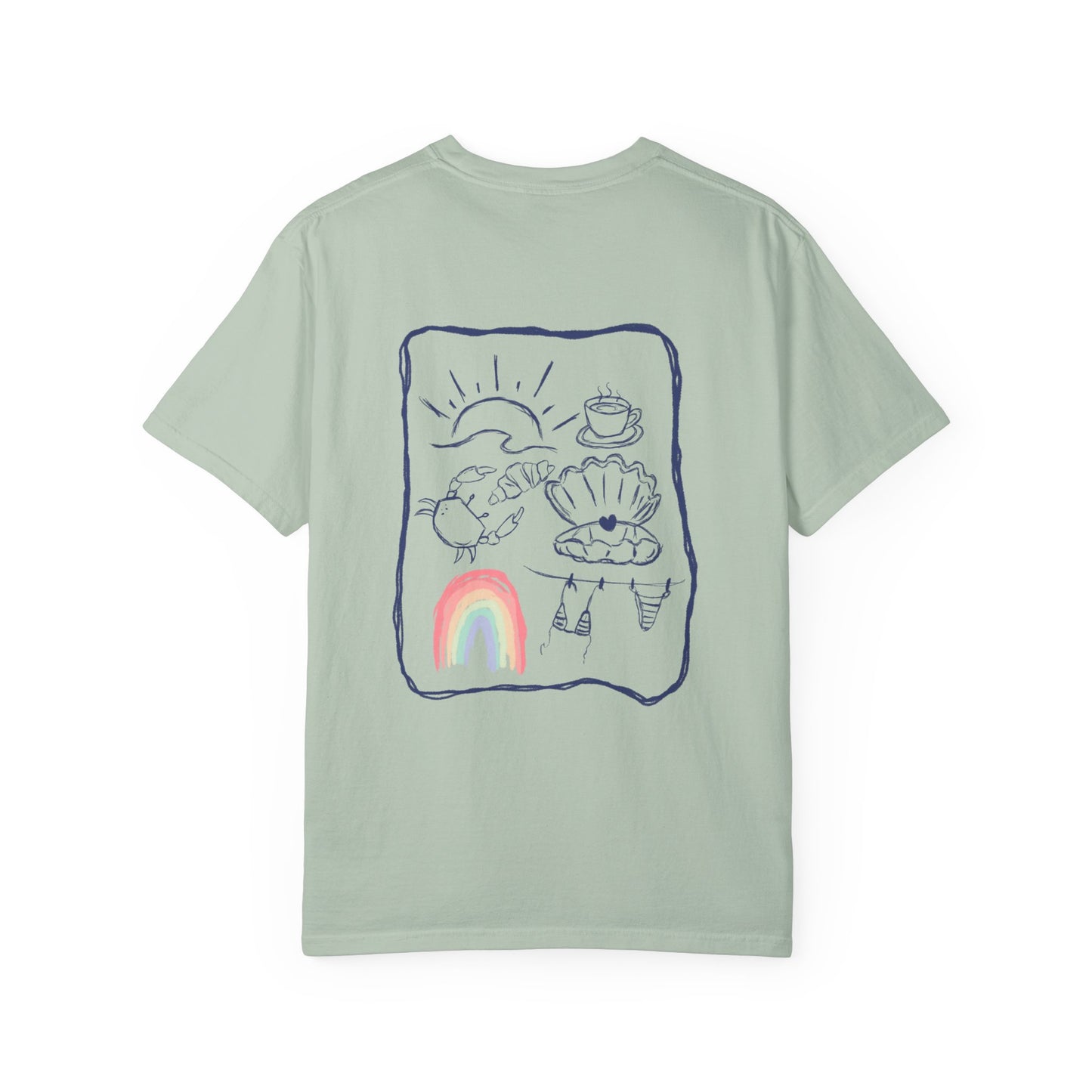 Rainbow Beach T-shirt Sketch Design