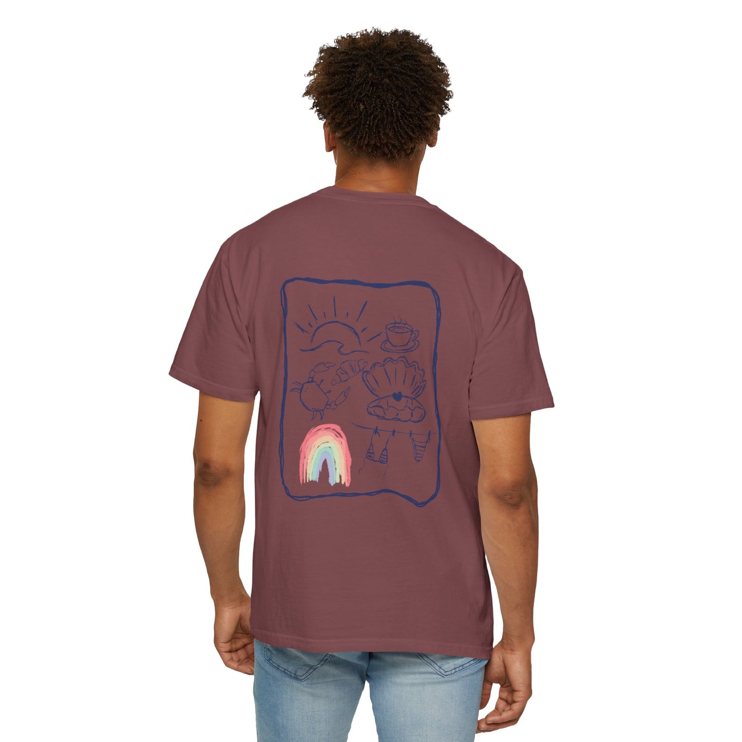 Rainbow Beach T-shirt Sketch Design