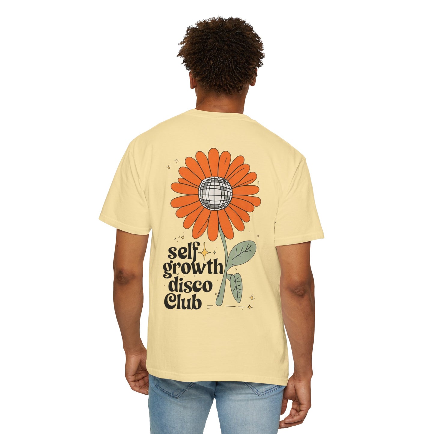 Unisex Self Growth Disco Club T-Shirt - Vintage Inspired Graphic Tee for Positive Vibes