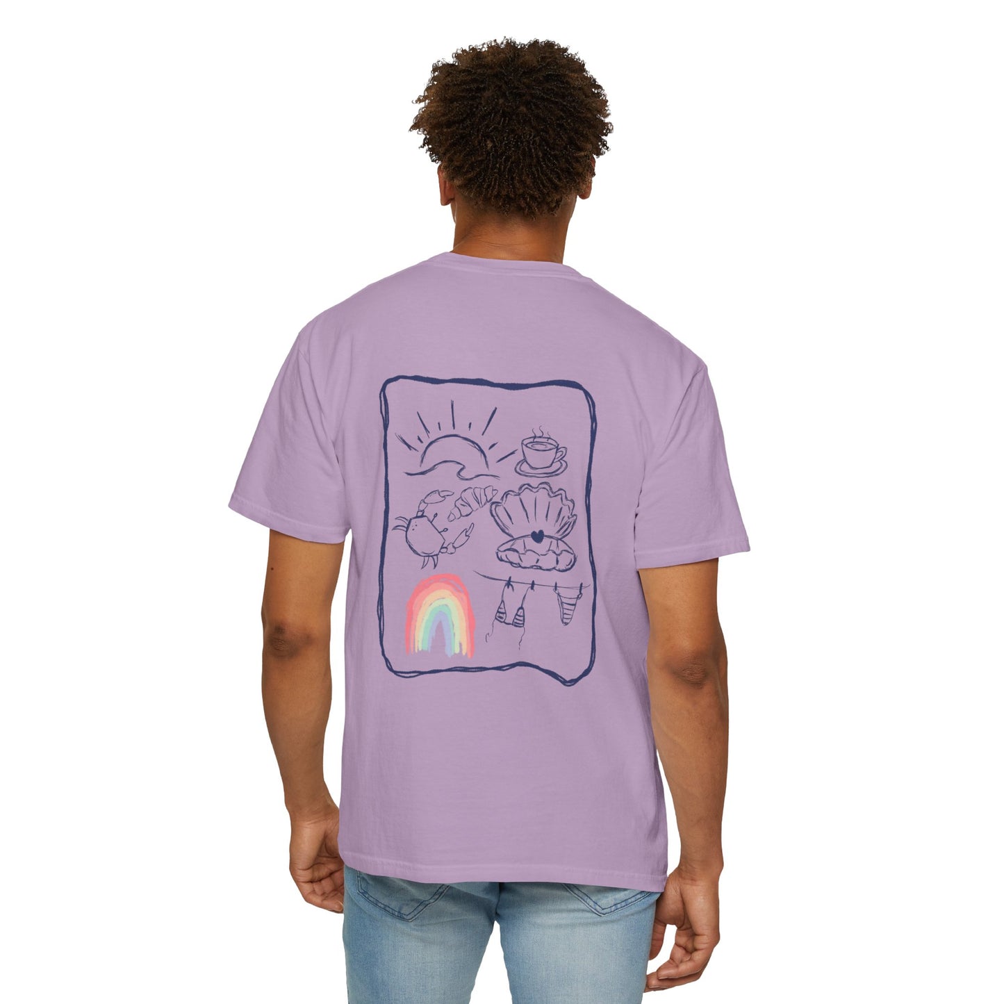 Rainbow Beach T-shirt Sketch Design