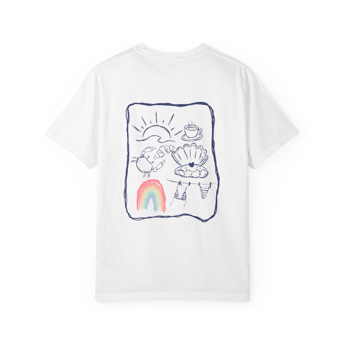 Rainbow Beach T-shirt Sketch Design