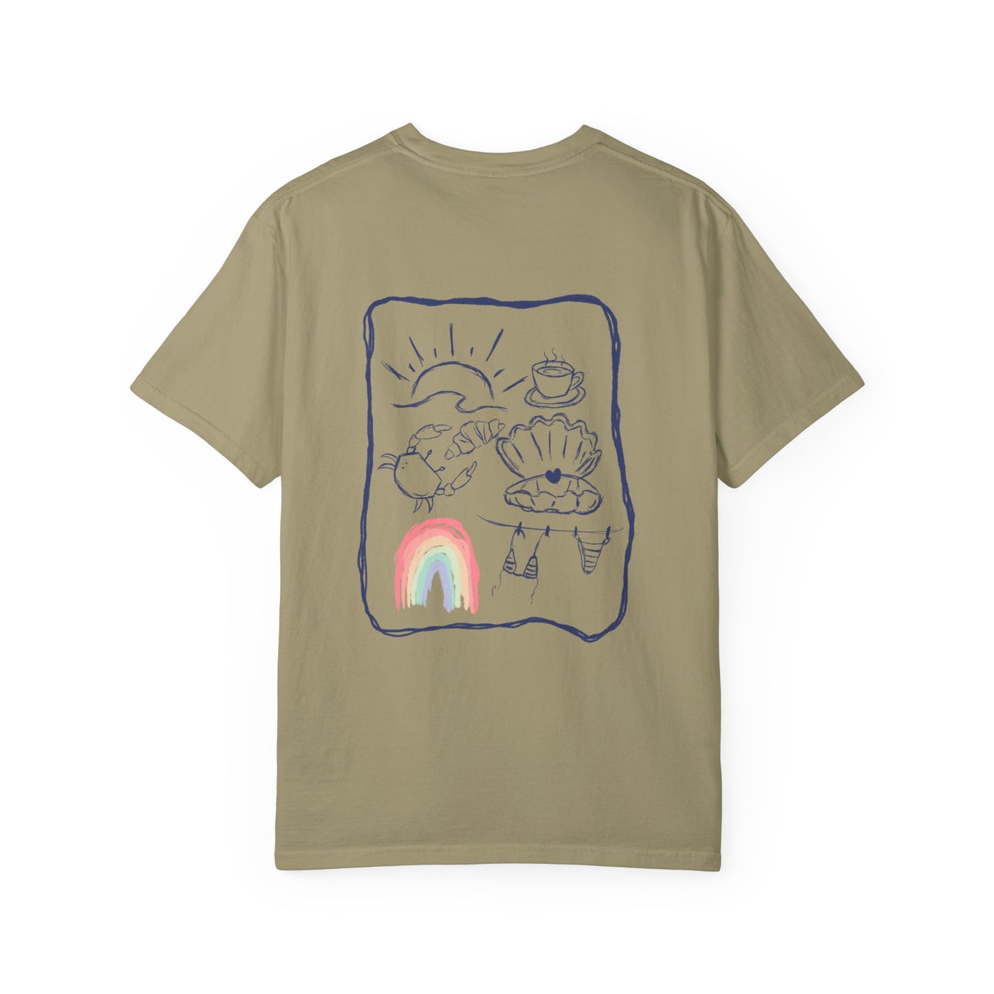 Rainbow Beach T-shirt Sketch Design