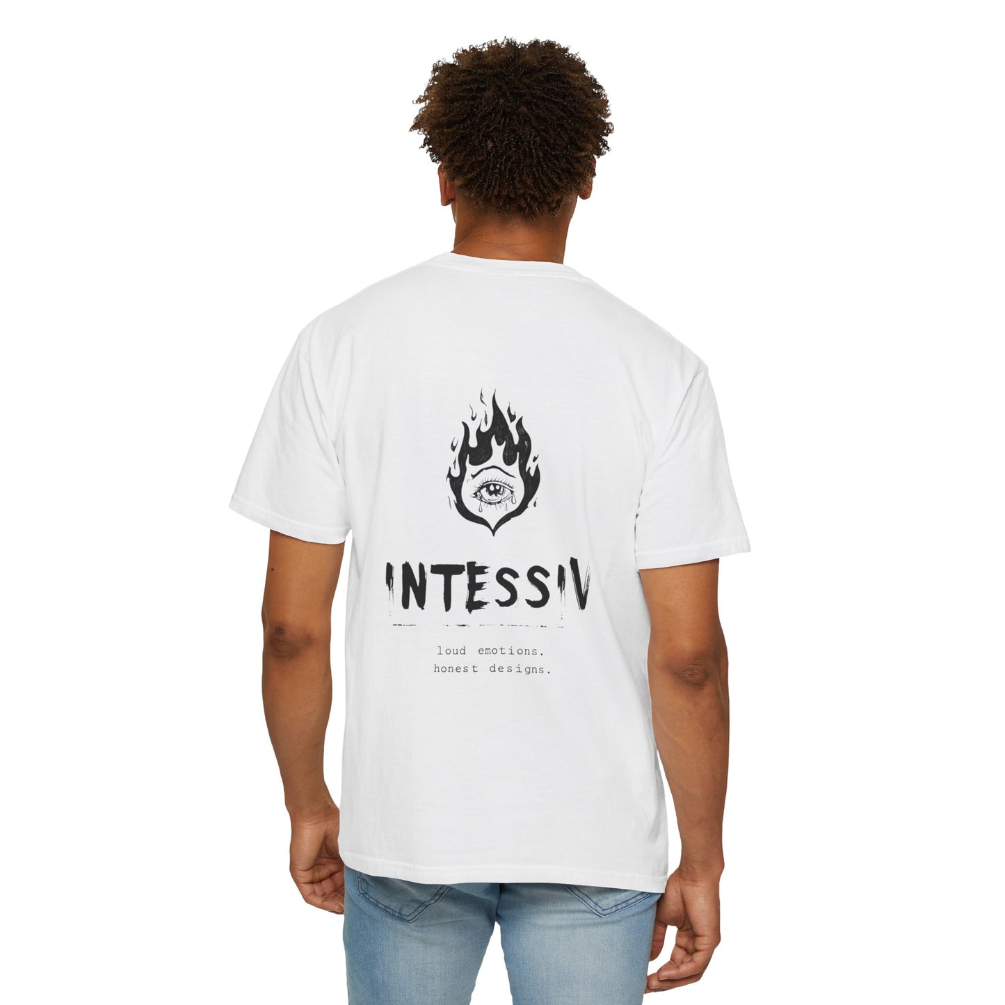 Unisex Garment-Dyed T-Shirt - INTESSIV Loud Emotions Honest Designs