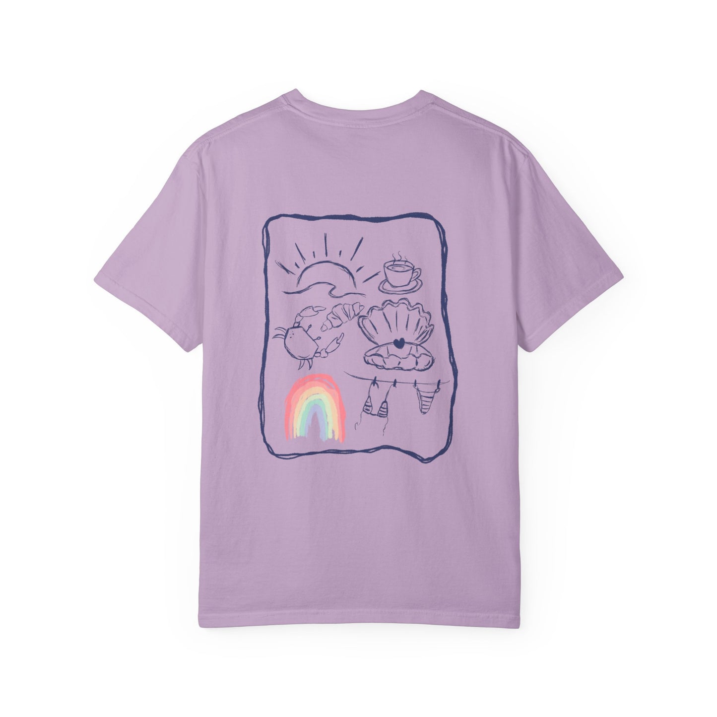 Rainbow Beach T-shirt Sketch Design