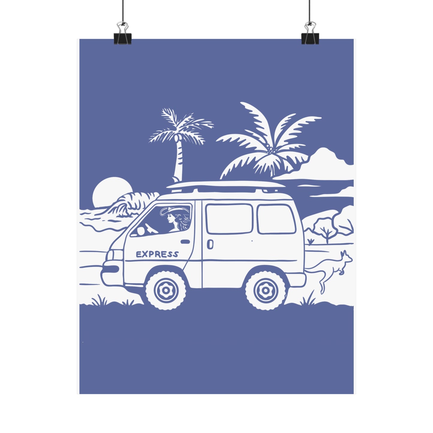 Express Van Life Art Print