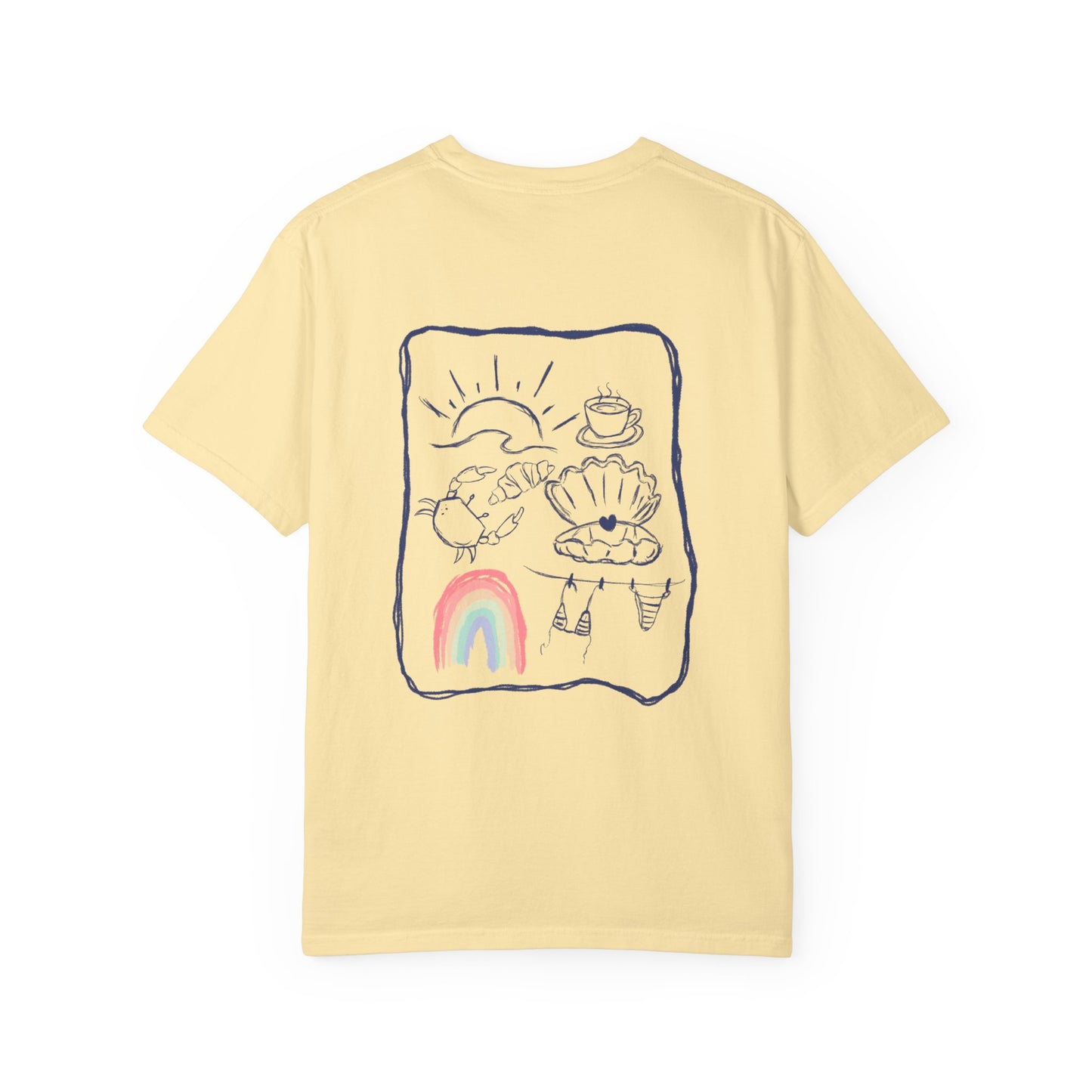 Rainbow Beach T-shirt Sketch Design
