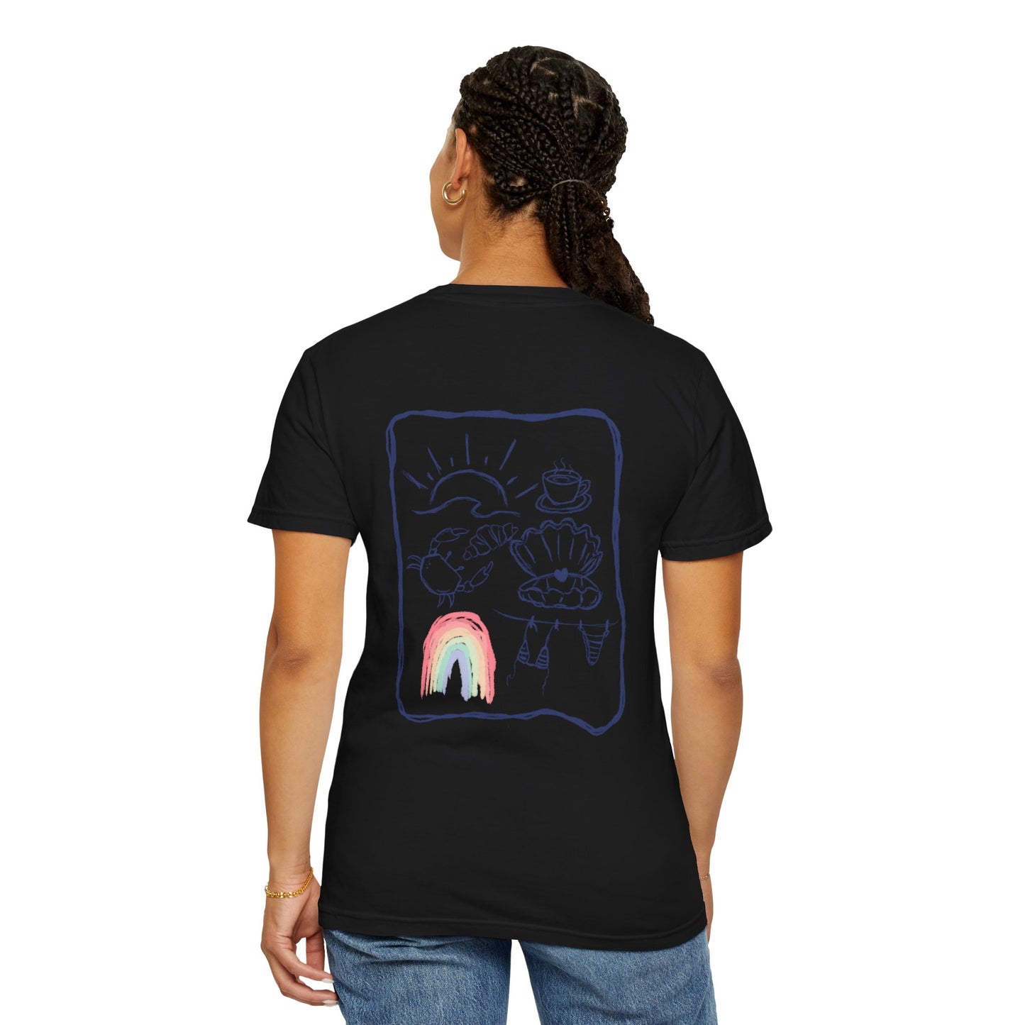 Rainbow Beach T-shirt Sketch Design